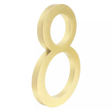 Load image into Gallery viewer, Floating House Numbers - Golden 155mm - Floating House Numbers
