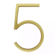 Load image into Gallery viewer, Floating House Numbers - Brass 125mm - Floating House Numbers
