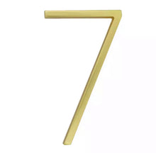 Load image into Gallery viewer, Floating House Numbers - Brass 125mm - Floating House Numbers
