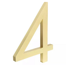 Load image into Gallery viewer, Floating House Numbers - Golden 155mm - Floating House Numbers
