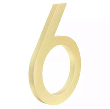 Load image into Gallery viewer, Floating House Numbers - Golden 155mm - Floating House Numbers
