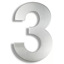 Load image into Gallery viewer, Floating House Number - Stainless Steel 200mm
