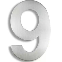 Load image into Gallery viewer, Floating House Number - Stainless Steel 200mm
