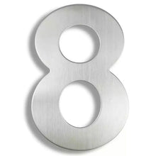 Load image into Gallery viewer, Floating House Number - Stainless Steel 300mm
