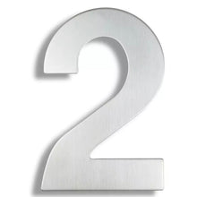 Load image into Gallery viewer, Floating House Number - Stainless Steel 200mm
