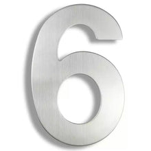 Load image into Gallery viewer, Floating House Number - Stainless Steel 300mm
